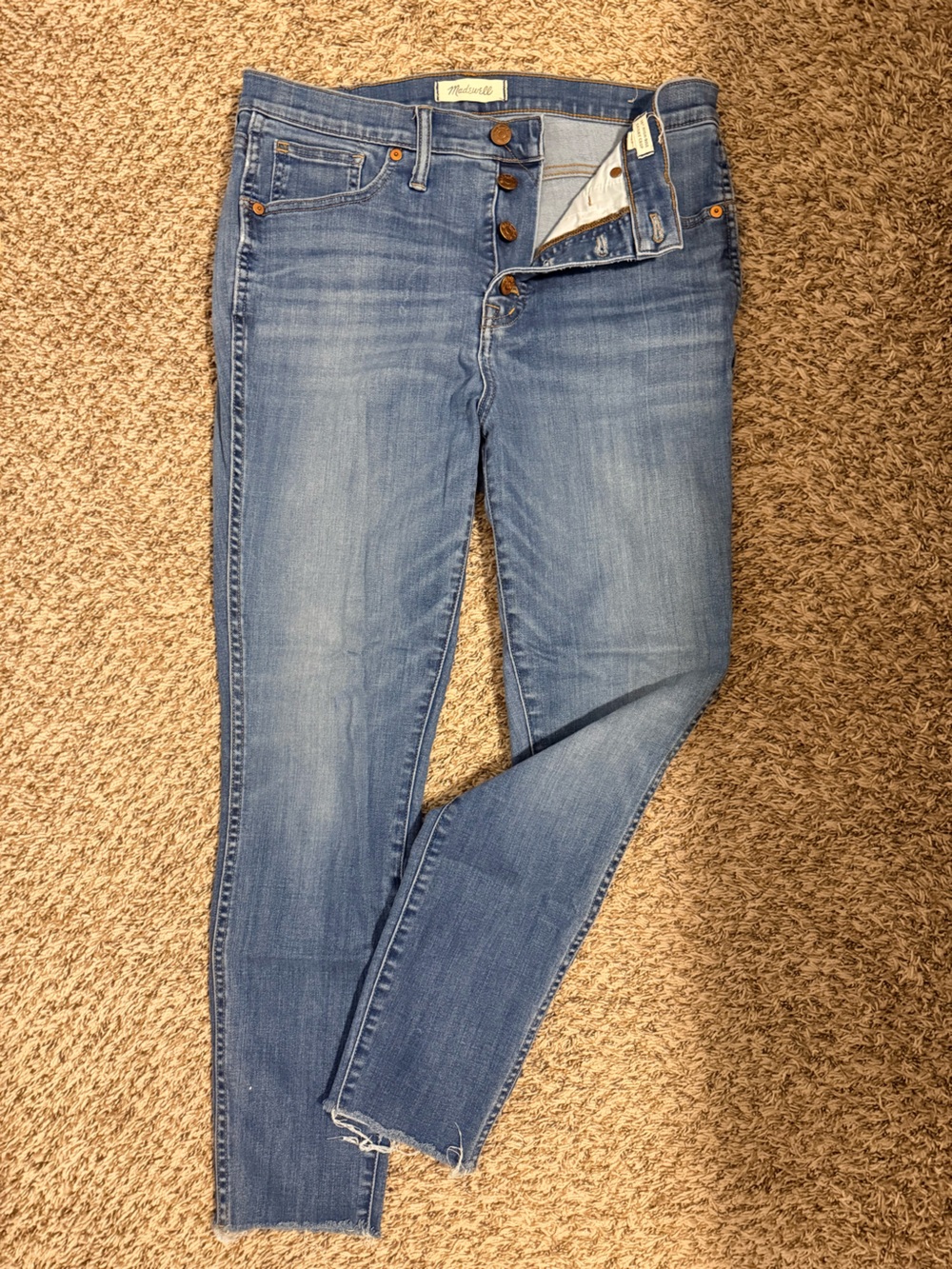 Madewell High Waist Skinny Crop Jeans